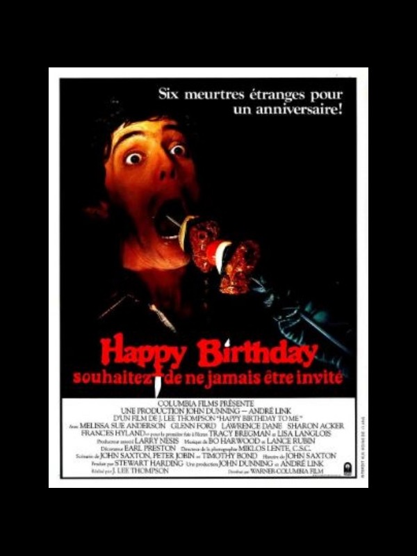 Affiche du film HAPPY BIRTHDAY TO ME