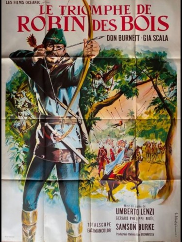 Affiche du film LE TRIOMPHE DE ROBIN DES BOIS - Titre original : IL TRIONFO DI ROBIN HOOD