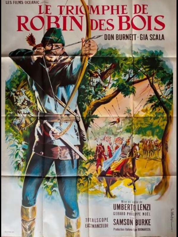 Affiche du film LE TRIOMPHE DE ROBIN DES BOIS - Titre original : IL TRIONFO DI ROBIN HOOD