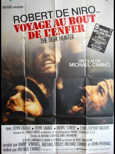 Affiche du film VOYAGE AU BOUT DE L'ENFER - Titre original : THE DEER HUNTER