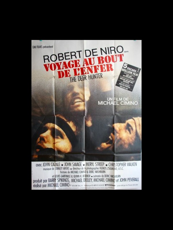 Affiche du film VOYAGE AU BOUT DE L'ENFER - Titre original : THE DEER HUNTER