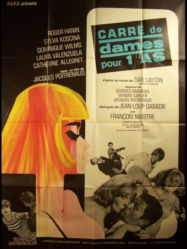 Affiche du film CARRE DE DAMES POUR 1 AS
