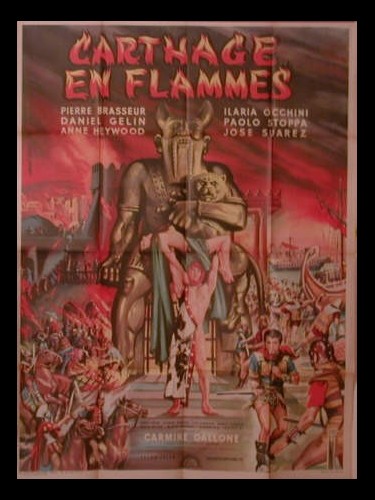 Affiche du film CARTHAGE EN FLAMMES - CARTAGINE EN FLAMME