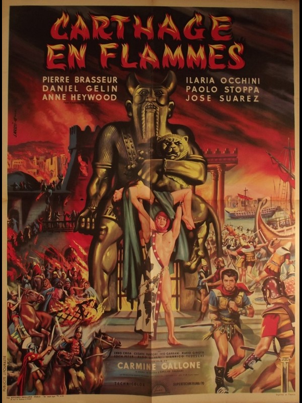 Affiche du film CARTHAGE EN FLAMMES - CARTAGINE EN FLAMME
