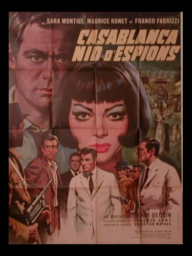 Affiche du film CASABLANCA NID D'ESPIONS - SPIONAGGIO A CASABLANCA