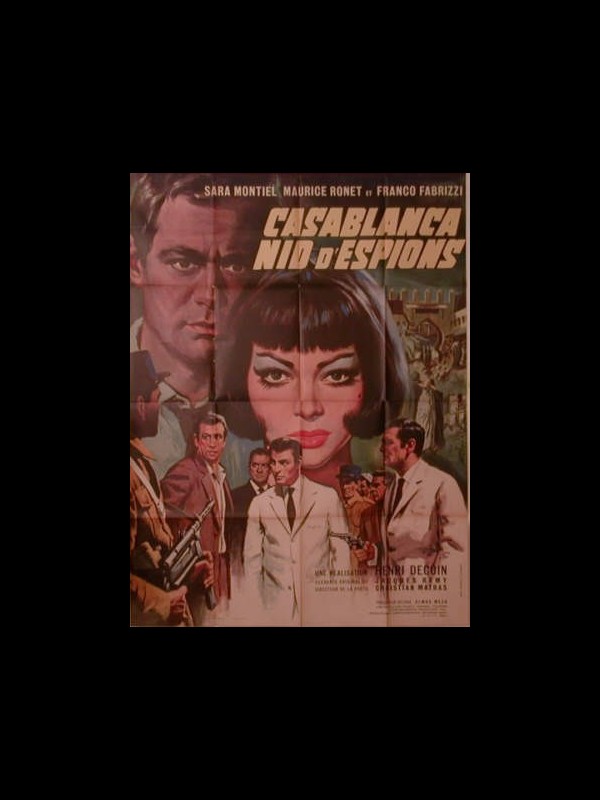 Affiche du film CASABLANCA NID D'ESPIONS - SPIONAGGIO A CASABLANCA