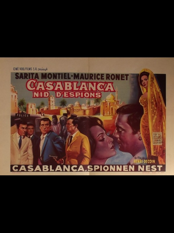 Affiche du film CASABLANCA NID D'ESPIONS - SPIONAGGIO A CASABLANCA