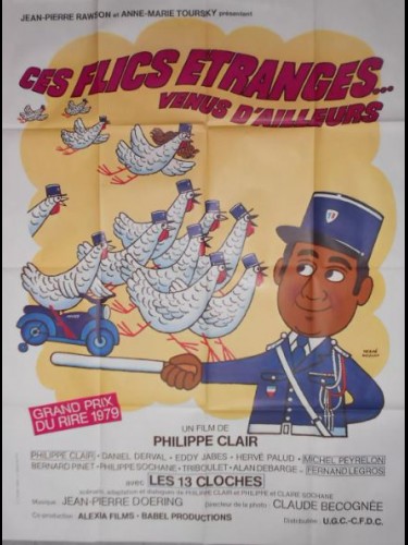 Affiche du film CES FLICS ETRANGES VENUS D'AILLEURS