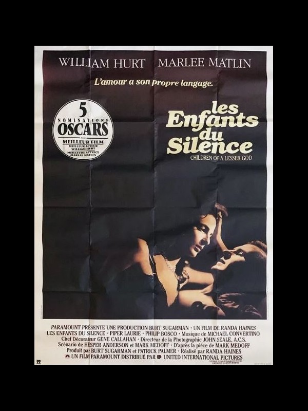Affiche du film LES ENFANTS DU SILENCE