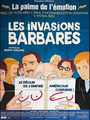 Affiche du film LES INVASIONS BARBARES