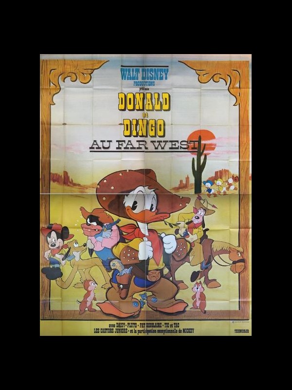 Affiche du film DONALD ET DINGO AU FAR-WEST