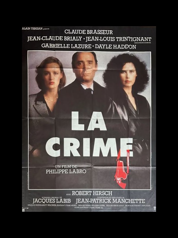 Affiche du film LA CRIME