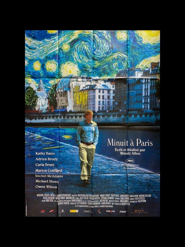 Affiche du film MINUIT A PARIS - Titre original : MIDNIGHT IN PARIS