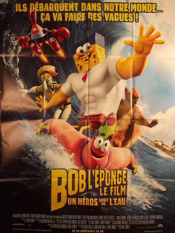 Affiche du film BOB L'EPONGE un heros sort de l'eau