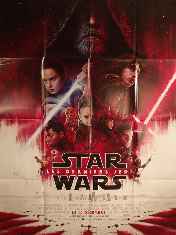 Affiche du film STAR WARS LES DERNIERS JEDI VISUEL A