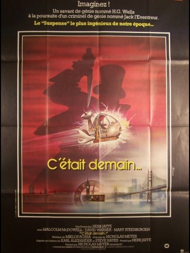 Affiche du film C'ÉTAIT DEMAIN - Titre original : TIME AFTER TIME