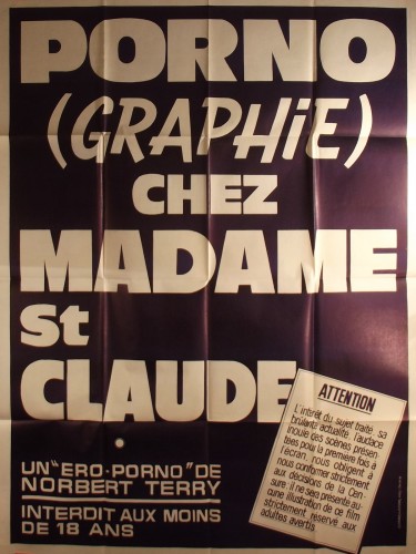 PORNOGRAPHIE CHEZ MADAME SAINT-CLAUDE