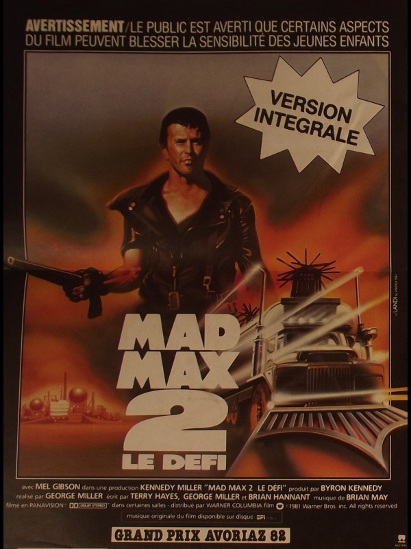 Affiche du film MAD MAX 2 - LE DEFI -