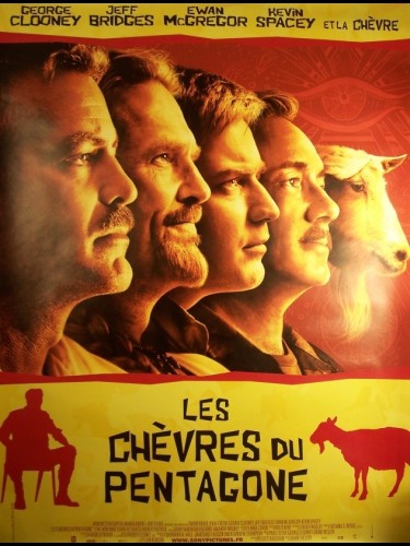Affiche du film LES CHEVRES DU PENTAGONE - Titre original : THE MEN WHO STARE AT GOATS
