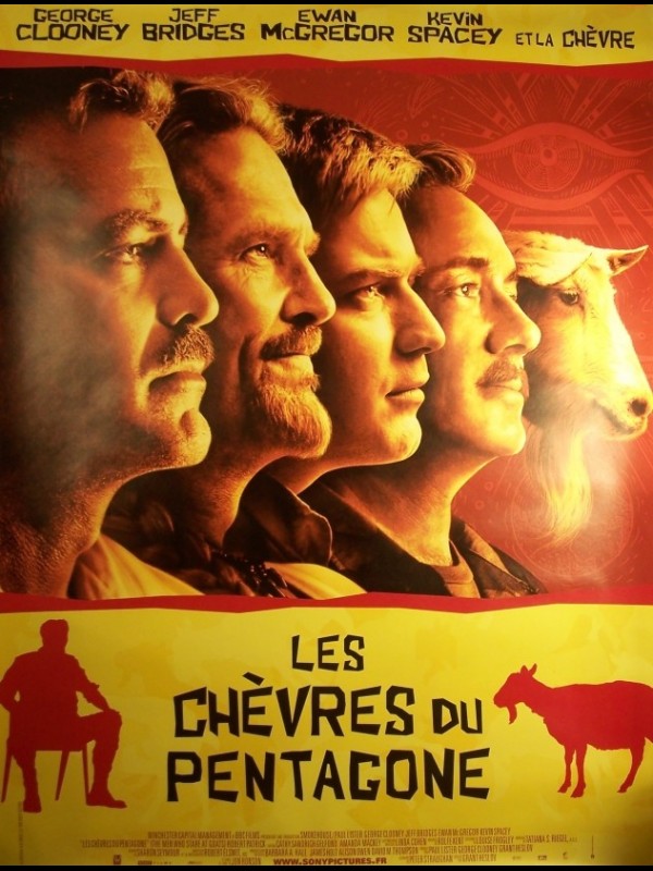 Affiche du film LES CHEVRES DU PENTAGONE - Titre original : THE MEN WHO STARE AT GOATS