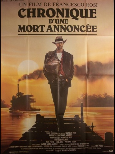 Affiche du film CHRONIQUE D'UNE MORT ANNONCEE